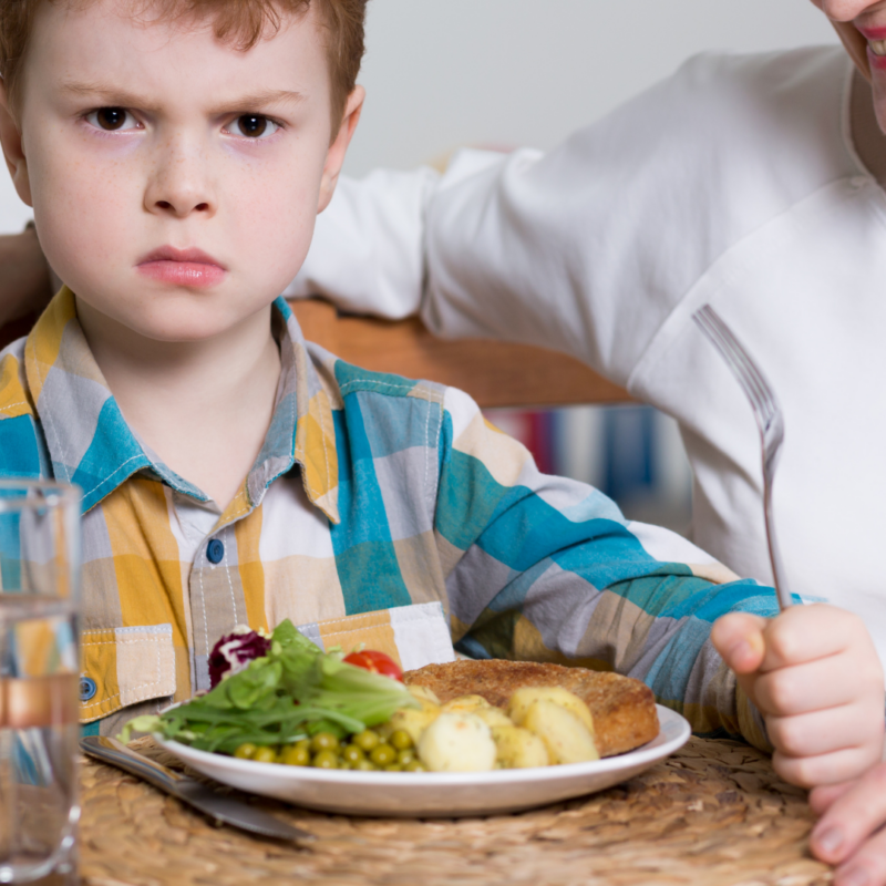 child not wanting to eat dinner