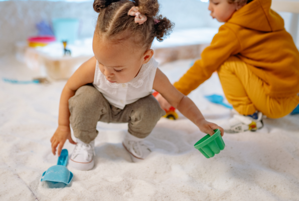 kids playing in a sand pit